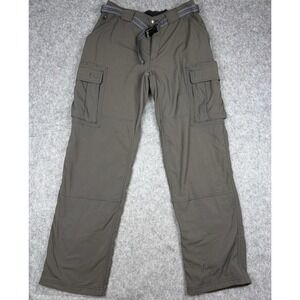 Mens 34x33 Duluth Trading Flex Dry on the Fly Cargo Pants FLEECE LINED Hiking